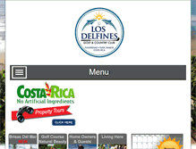 Tablet Screenshot of losdelfinescostarica.com